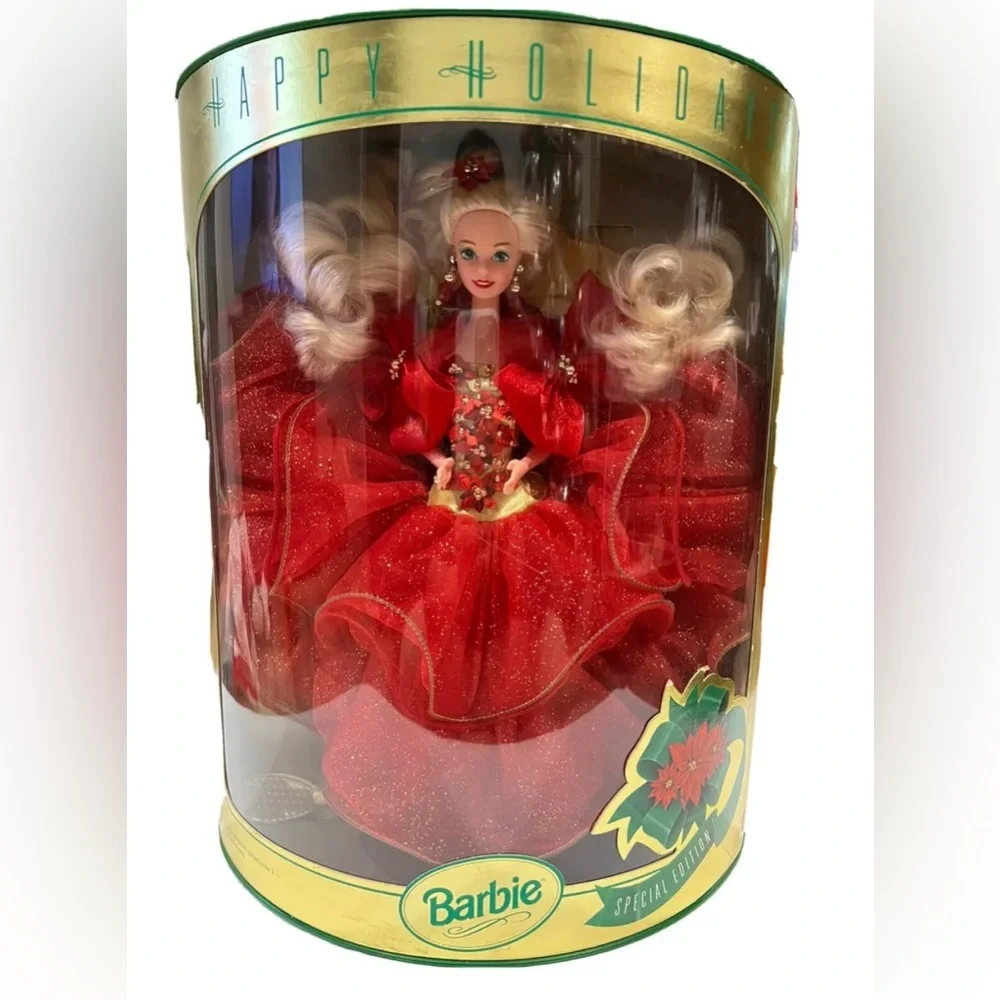 Happy Holidays Special Edition 1993 Barbie Doll Red Dress… A Collector Doll!